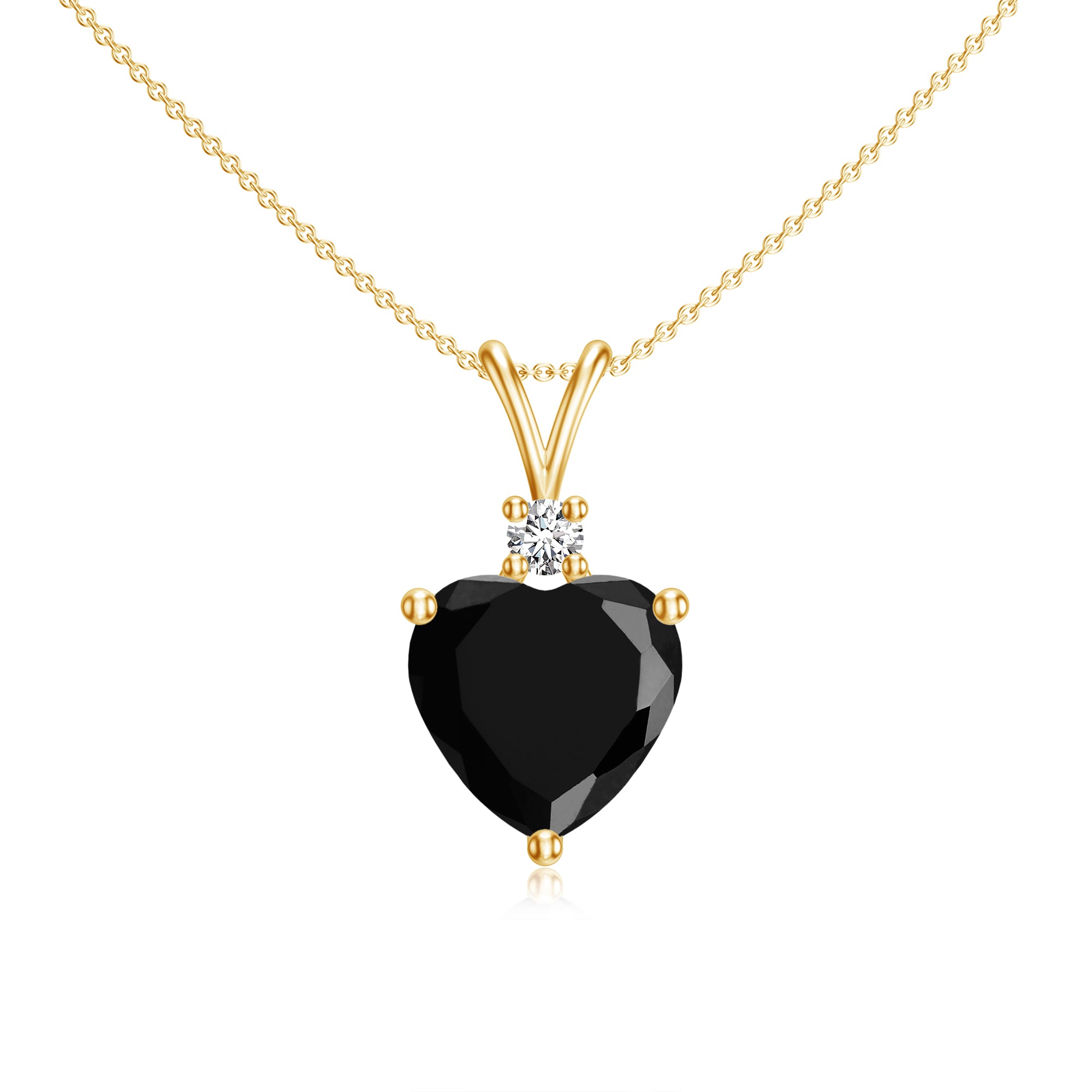 Buy Lilly & Sparkle Alloy Onyx Heart Gold Toned Multi Layered Necklace for  Women at Amazon.in